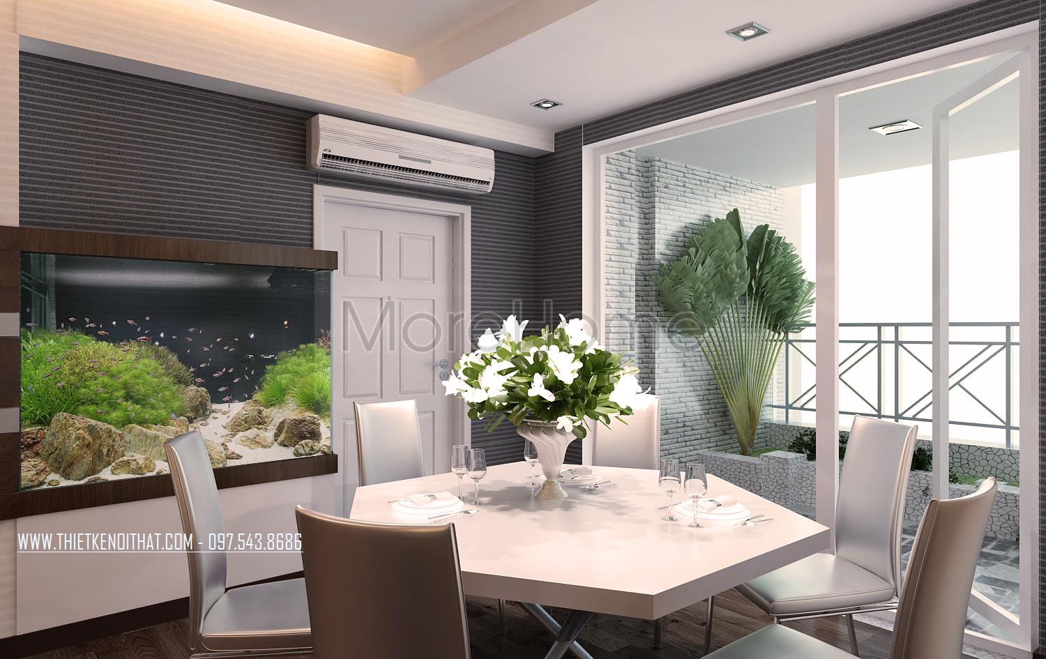 Thiết kế nội thất chung cư N05